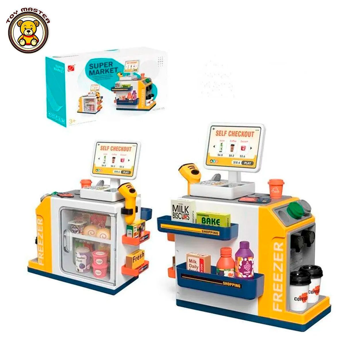 Магазин детский игровой Home Toy Кафе по продажи напитков, на батарейках детский кукольный домик с мебелью и куклой фигуркой животного магазин бутик