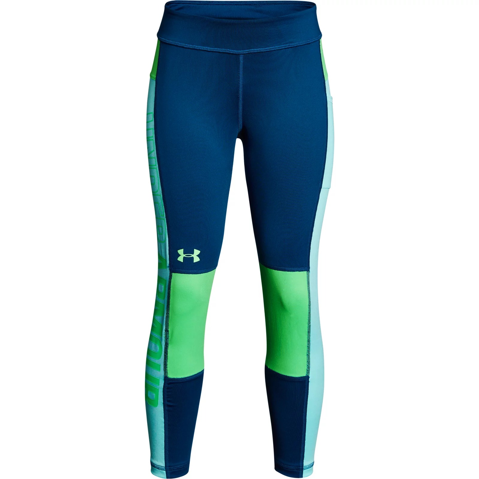 Леггинсы Under Armour Ua Colorblock Crop Legging 1301761-487 Синий YLG