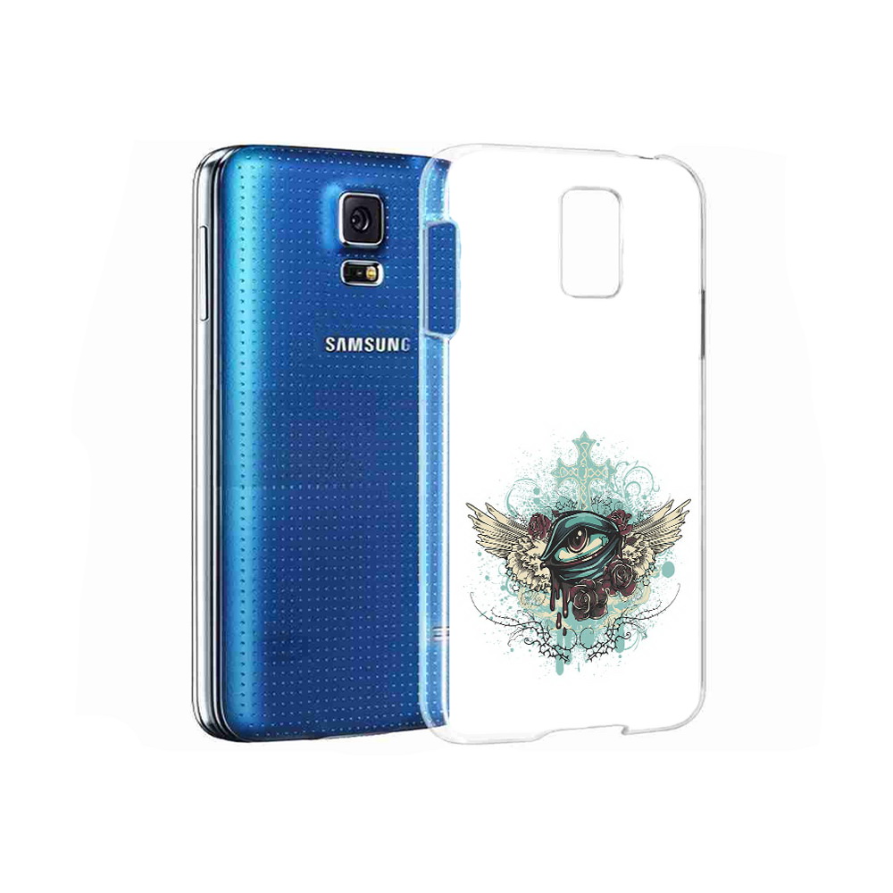 

Чехол MyPads Tocco для Samsung Galaxy S5 плачущий глаз с крыльями (PT12196.512.544), Прозрачный, Tocco