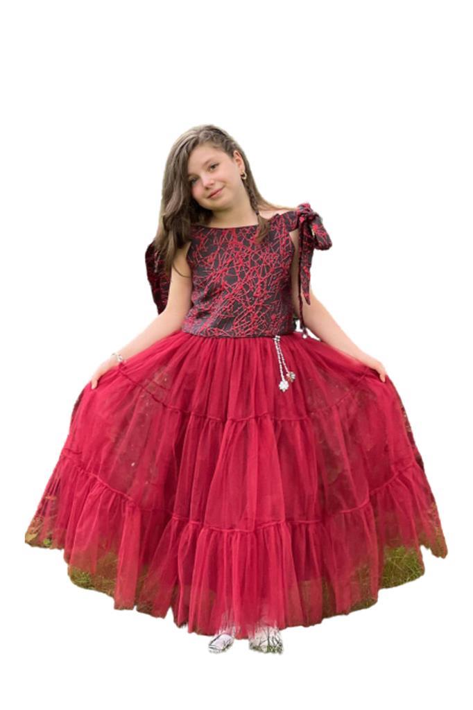 

Костюм с юбкой Riccotarz 2220407001 бордовый 6-7 лет (доставка из-за рубежа), 2220407001