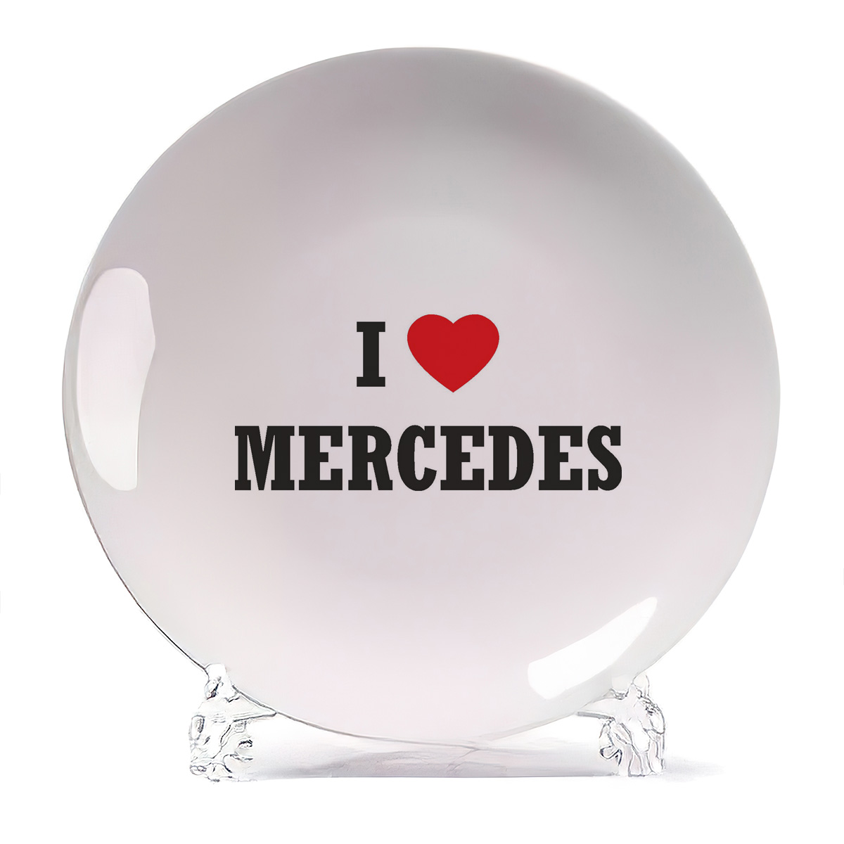 

Тарелка CoolPodarok Авто I love Mercedes, Авто I love Mercedes