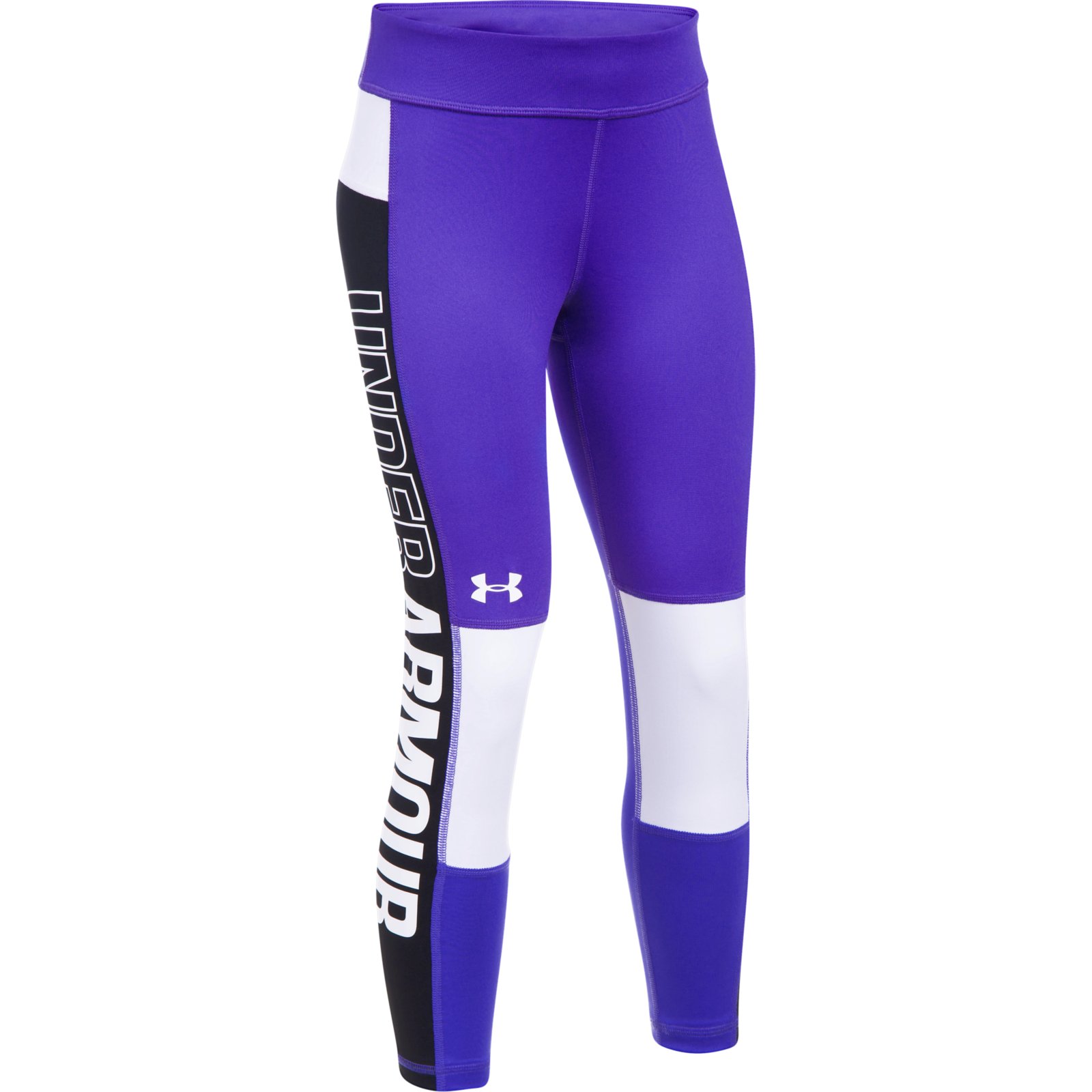 фото Леггинсы under armour ua colorblock crop legging 1301761-530 фиолетовый ylg