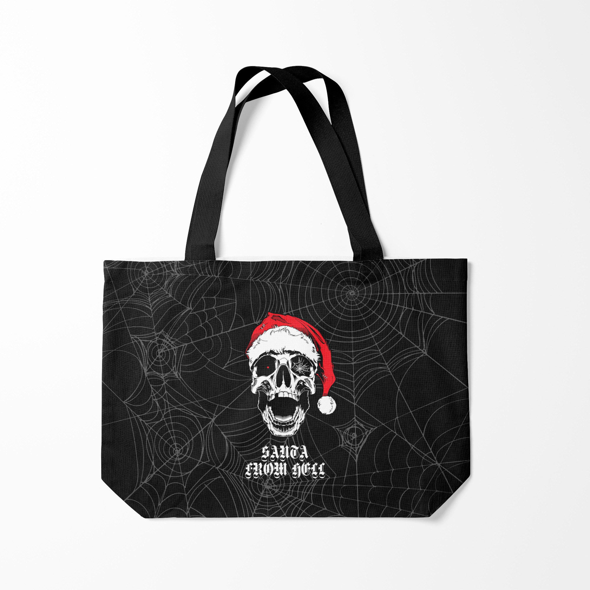 

Сумка шoппер унисекс Burnettie Santa Сlaus from hell, черный, Santa Сlaus from hell