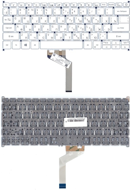 Клавиатура для Acer Swift 7 SF714-52T Series, белая