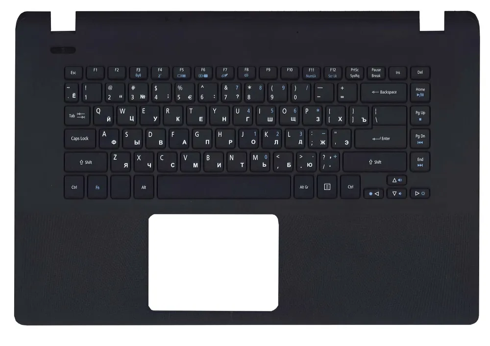 

Клавиатура для Acer Aspire ES1-511 Series, p/n: 60.Y4UN2.010, черная с черным топкейсом