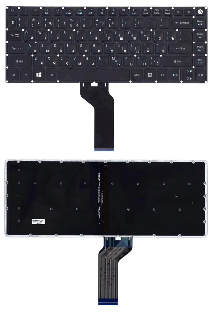 

Клавиатура для Acer Swift 3 SF314-51-52W2, SF314-51-31NE, SF314-51 Series, черная с подсве
