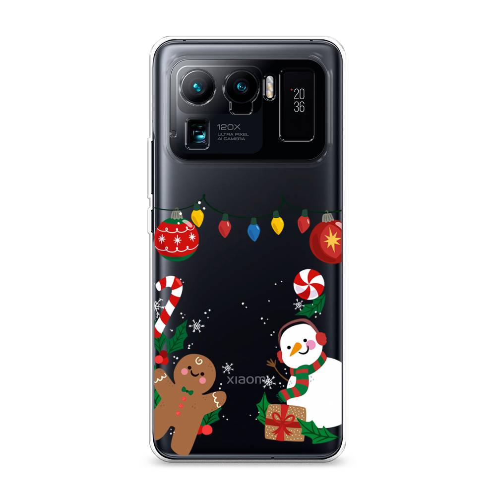 

Чехол на Xiaomi Mi 11 Ultra "Новогоднее настроение", Коричневый;красный;зеленый, 310450-5
