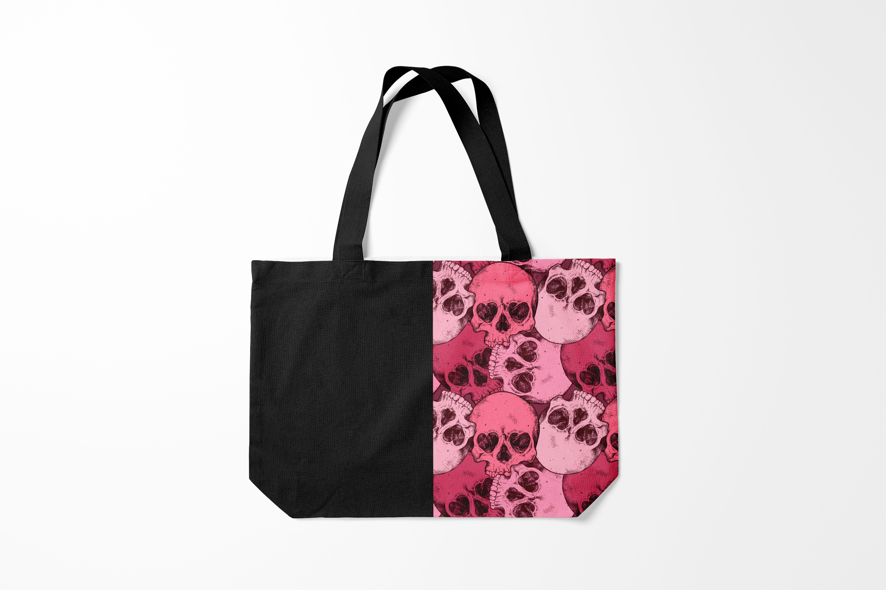 

Сумка шoппер унисекс Burnettie Черепа Dark and Skull, черный; розовый, Черепа Dark and Skull