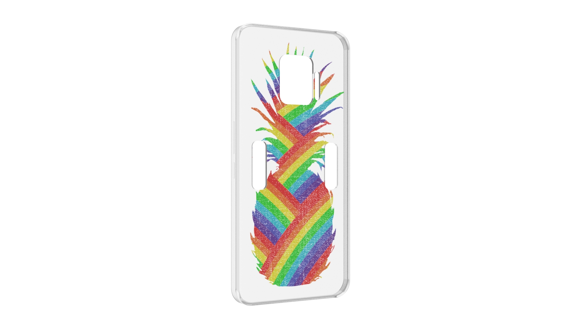 

Чехол MyPads радужный ананас для ZTE Nubia Red Magic 7 Pro, Прозрачный, Tocco