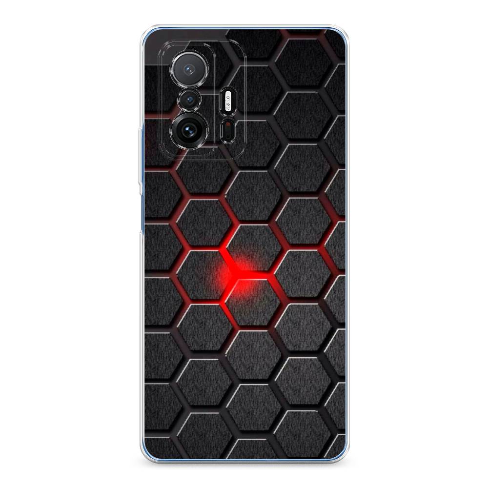 

Чехол на Xiaomi Mi 11T/11T Pro "Соты красные", Красный;черный;серый, 311250-3