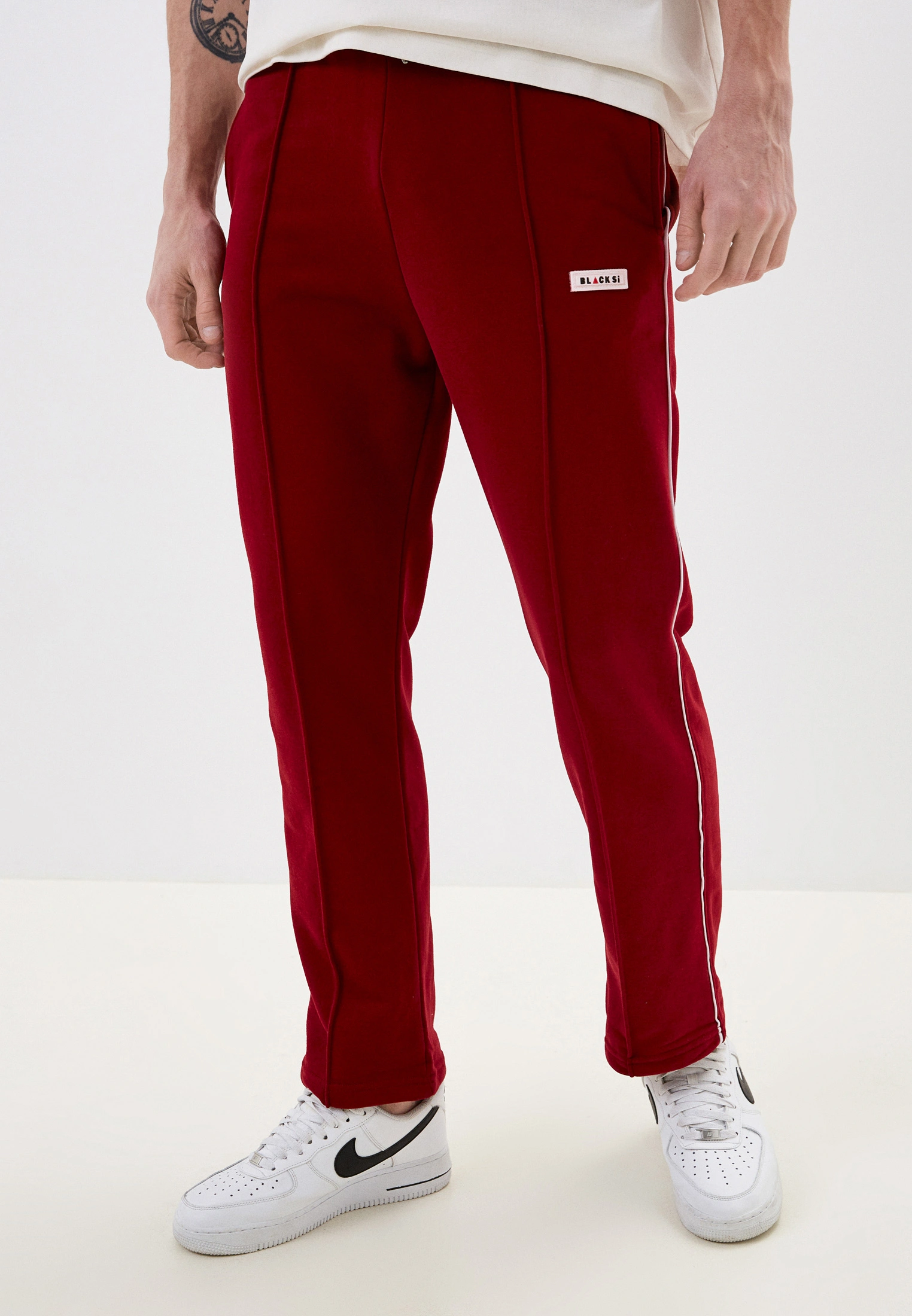 Спортивные брюки мужские BLACKSI 5408 бордовые XL