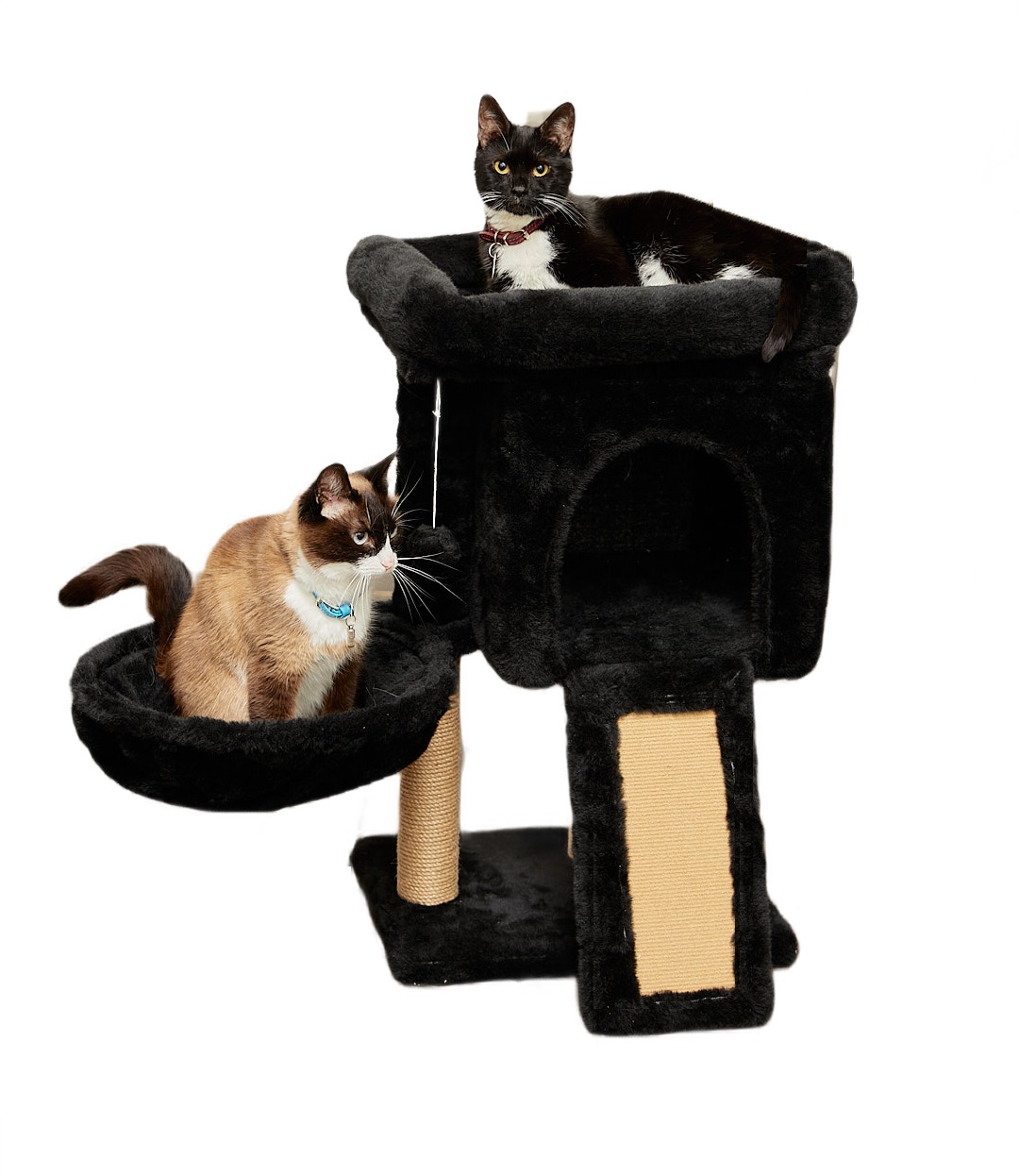 фото Домик для кошек pet бмф комфорт 2015 с когтеточкой, гамаком и лежаком, 40 х 31 х 70 см