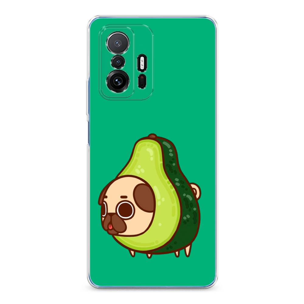 

Чехол на Xiaomi Mi 11T/11T Pro "Мопс авокадик", Зеленый, 311250-1