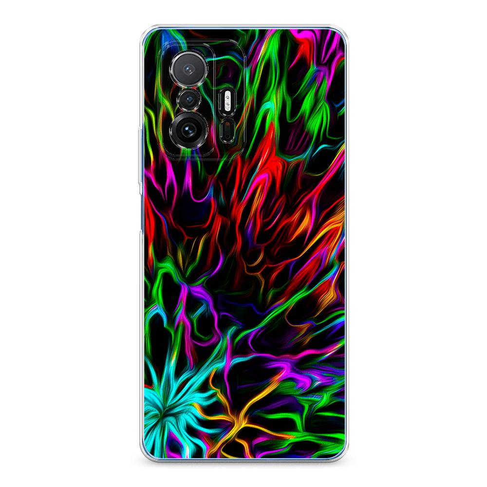 

Чехол на Xiaomi Mi 11T/11T Pro "Разноцветные разводы", Голубой;зеленый;оранжевый, 311250-3