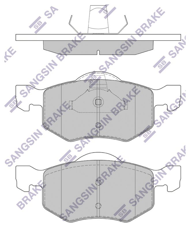 

Комплект тормозных колодок Sangsin brake SP1519