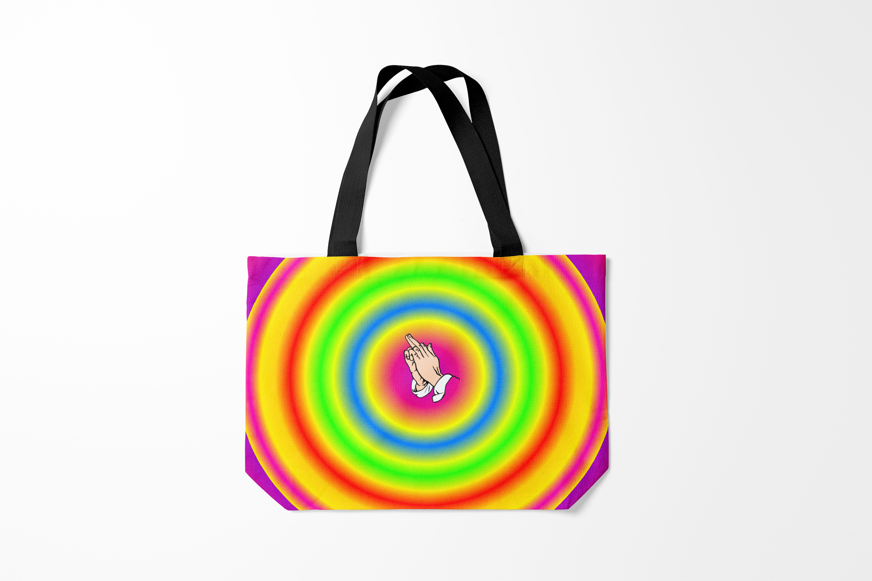 

Сумка шoппер унисекс Burnettie Хиппи bright print, разноцветный, Хиппи bright print