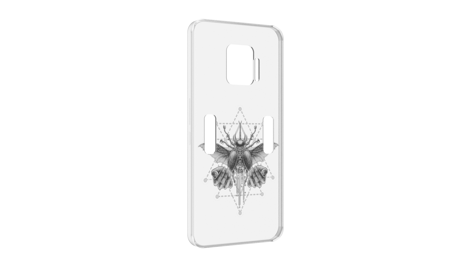 

Чехол MyPads скарабей для ZTE Nubia Red Magic 7 Pro, Прозрачный, Tocco