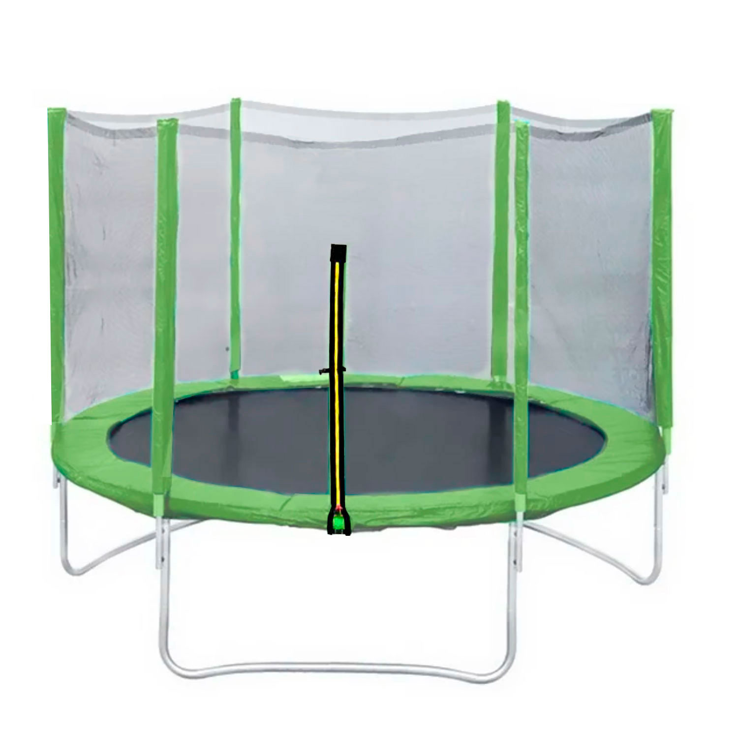 фото Батут dfc trampoline fitness 12ft наружн.сетка, св.зел. (366см) (два короба)