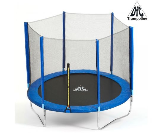 фото Батут dfc trampoline fitness 12ft наружн.сетка, синий (366см) (два короба)