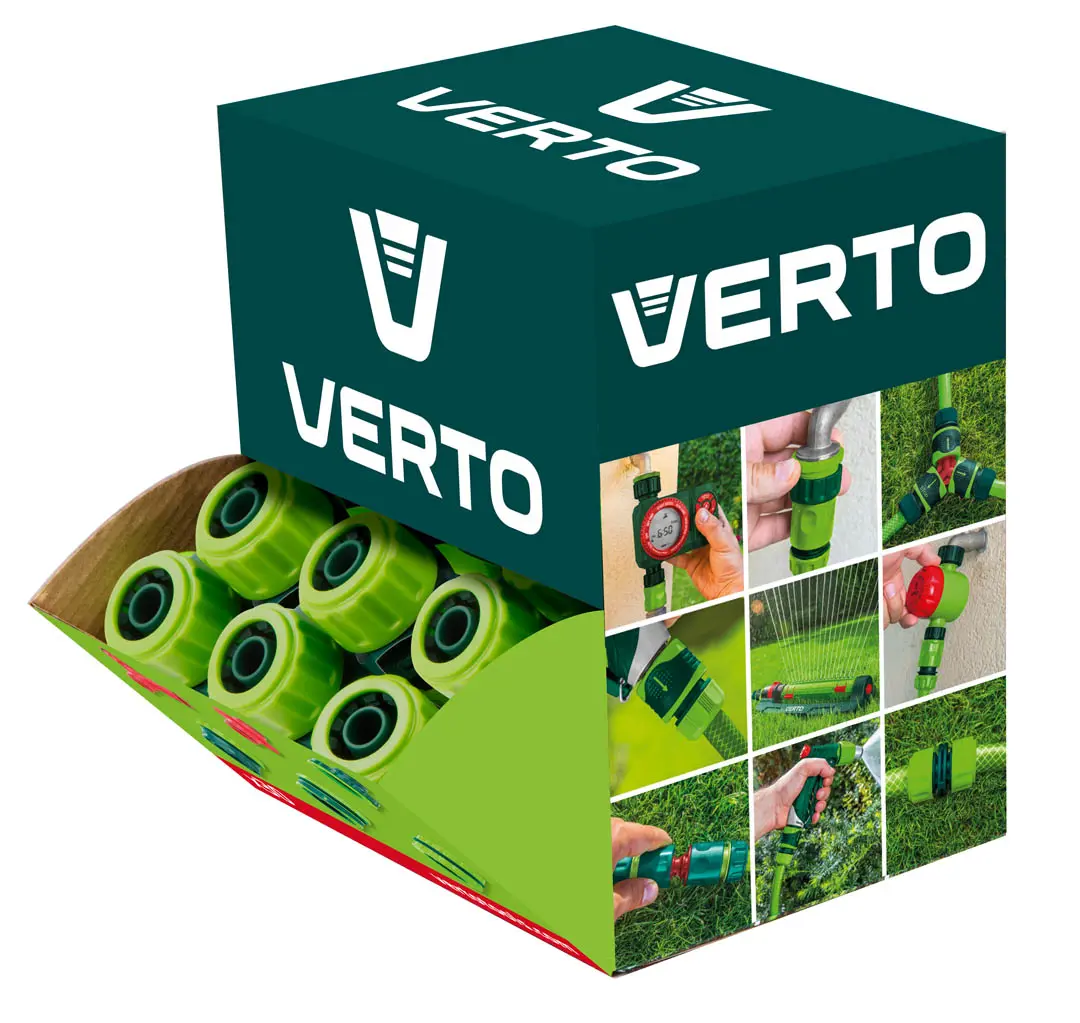 

Муфта ремонтная для шланга Verto 3/4 дюйма 30 шт., Зеленый