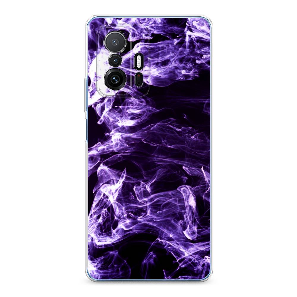 

Чехол на Xiaomi Mi 11T/11T Pro "Фиолетовый дым", Фиолетовый;белый;черный, 311250-3