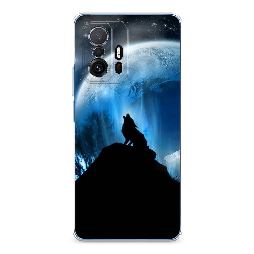 

Чехол на Xiaomi Mi 11T/11T Pro "Волк 2", Синий;черный;белый, 311250-1