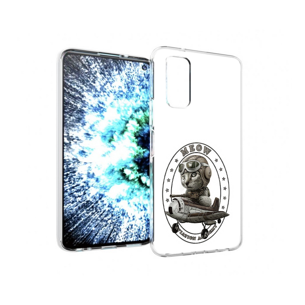 

Чехол MyPads Tocco для Vivo IQOO Neo 3 кот в самолете (PT157205.400.395), Прозрачный, Tocco