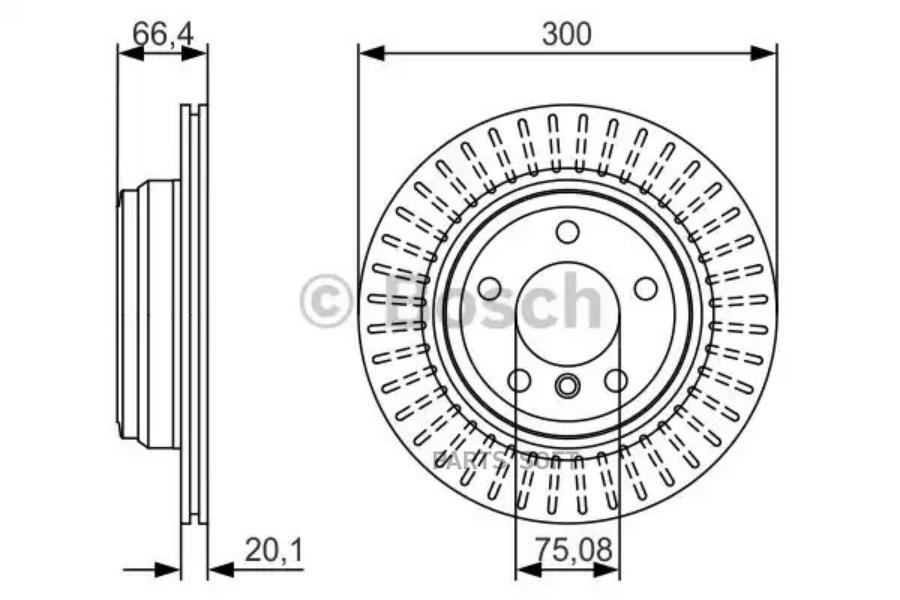 Тормозной диск BOSCH 0986479045