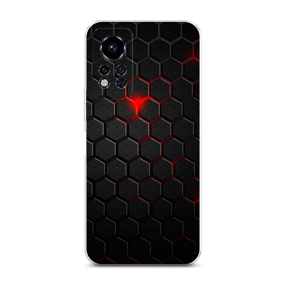 

Чехол Awog "Фон соты красные" на Infinix Note 12i 2022 / Инфиникс Нот 12i 2022