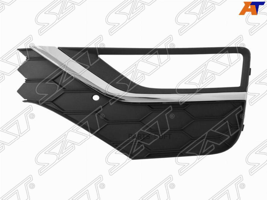 

SAT Оправа ПТФ VW AMAROK 16- LH с хром молдингом
