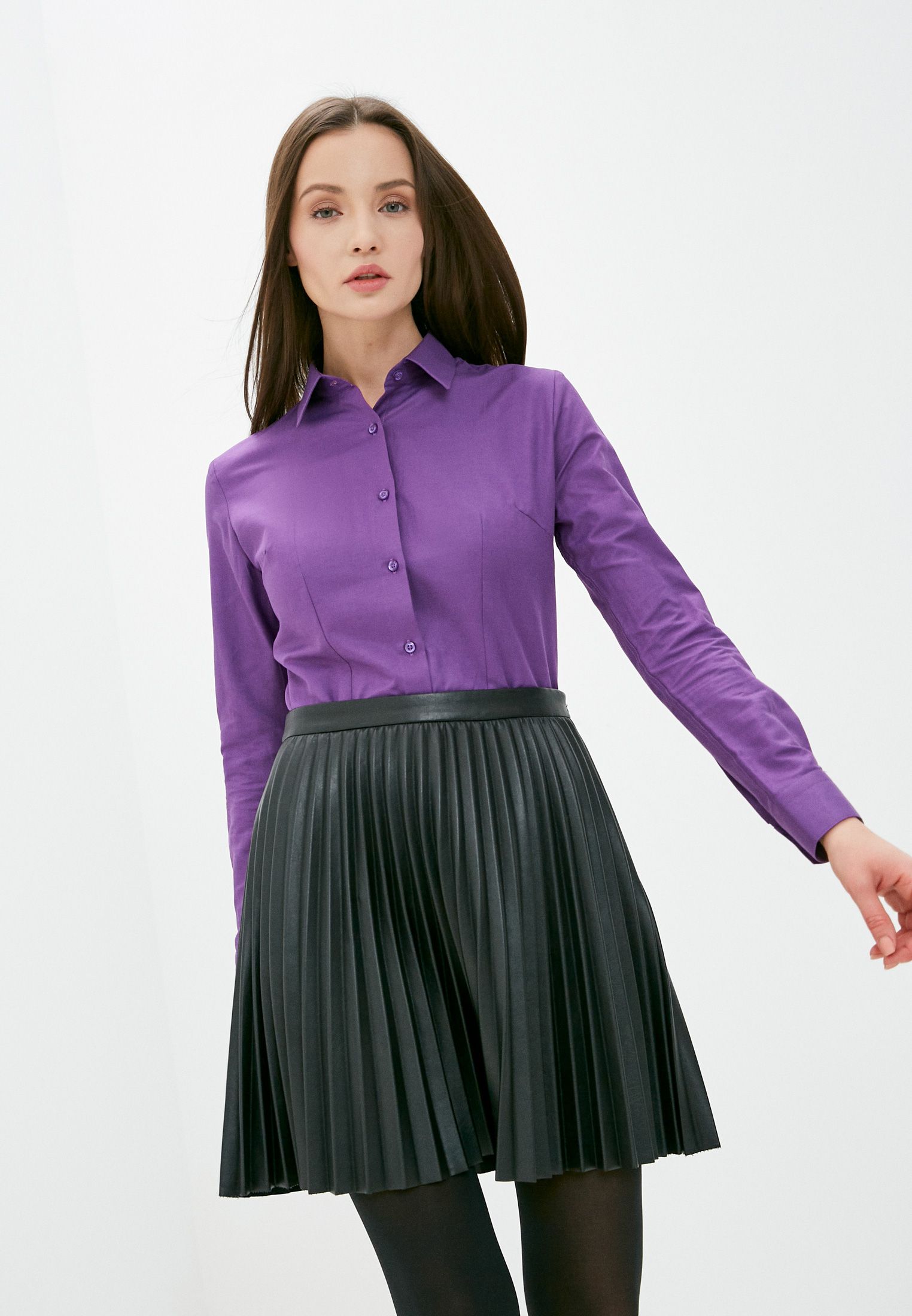 

Рубашка женская BAWER RL1311109 фиолетовая 3XL, Фиолетовый, RL1311109
