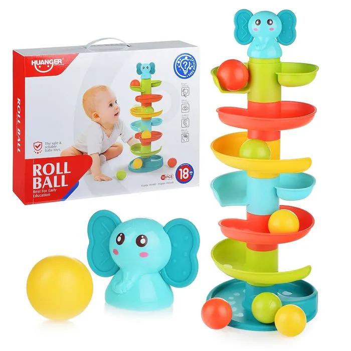 Игрушка развивающая Huanger пирамидка с шариками, HE0293