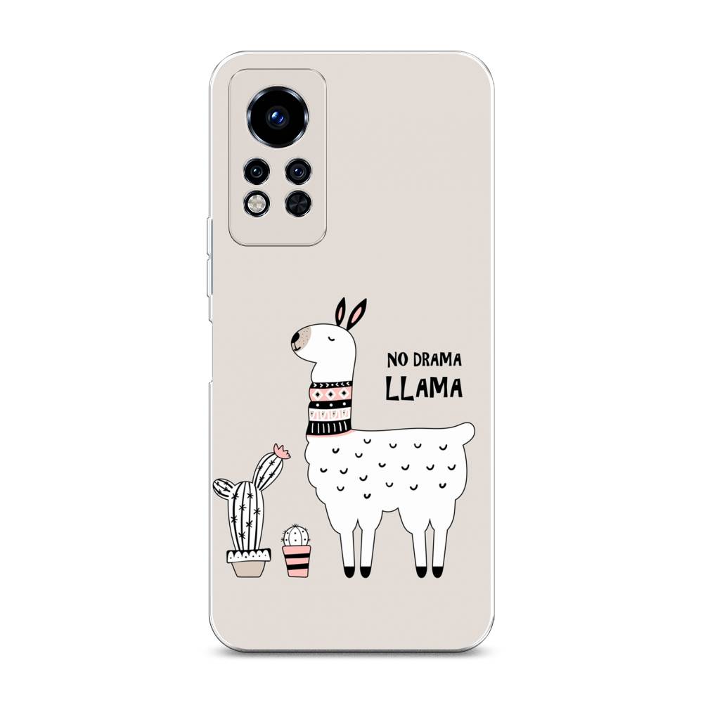 

Чехол Awog на Infinix Note 12i 2022 / Инфиникс Нот 12i 2022 "No drama LLama", Бежевый;серый;белый