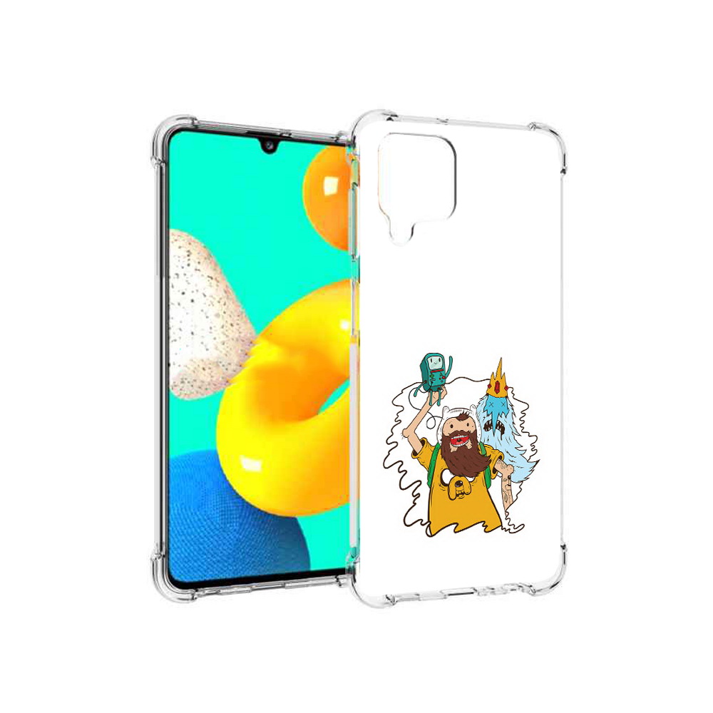 

Чехол MyPads Tocco для Samsung Galaxy M22 время приключений старый Финн (PT226931.524.279), Прозрачный, Tocco