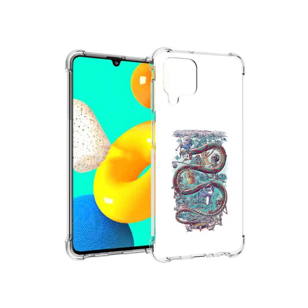 

Чехол MyPads Tocco для Samsung Galaxy M22 время приключений страшилка (PT226931.524.280), Прозрачный, Tocco