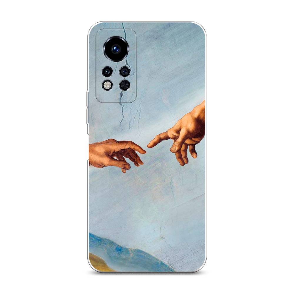 

Чехол Awog на Infinix Note 12i 2022 / Инфиникс Нот 12i 2022 "Сотворение Адама", Голубой;коричневый;серый