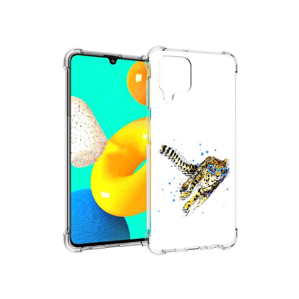 

Чехол MyPads Tocco для Samsung Galaxy M22 гепард в очках (PT226931.524.287), Прозрачный, Tocco