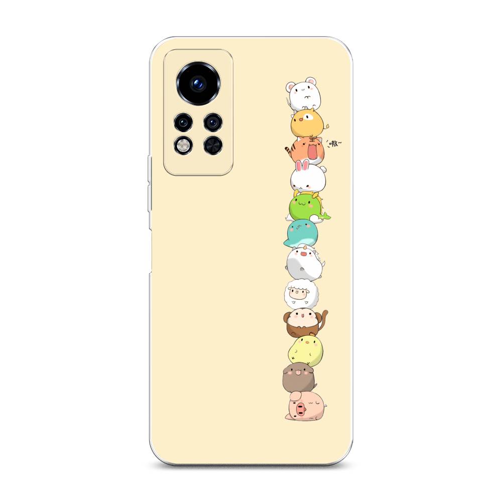 

Чехол Awog на Infinix Note 12i 2022 / Инфиникс Нот 12i 2022 "Питомцы Чиби", Желтый