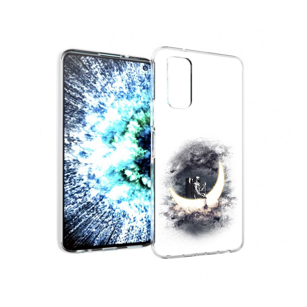 

Чехол MyPads Tocco для Vivo IQOO Neo 3 лунный путешественник (PT157205.400.448), Прозрачный, Tocco