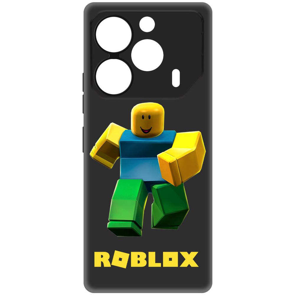 

Чехол-накладка Krutoff Soft Case Roblox-Классический Нуб для TECNO Pova 6 Pro черный