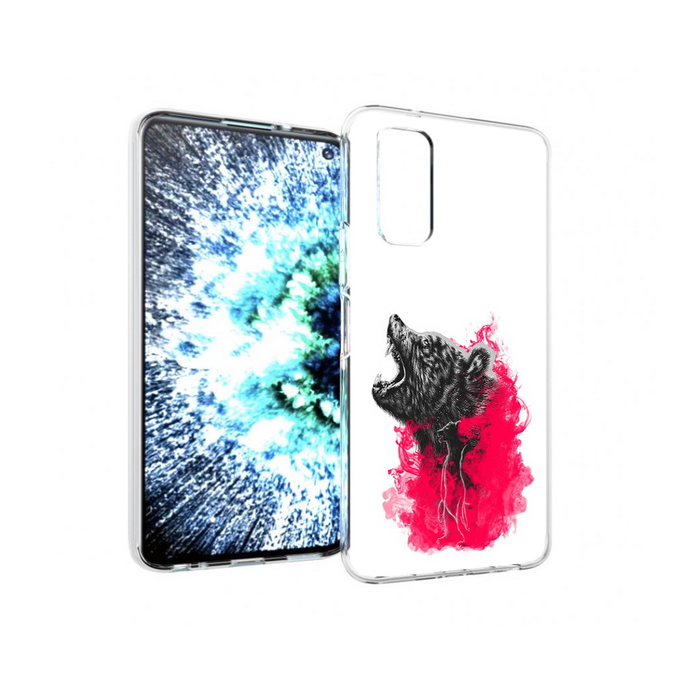 

Чехол MyPads Tocco для Vivo IQOO Neo 3 медведь в дымке (PT157205.400.463), Прозрачный, Tocco