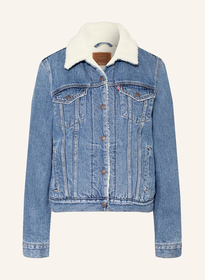 

Джинсовая куртка женская Levi's 1001317317 синяя XL (доставка из-за рубежа), 1001317317