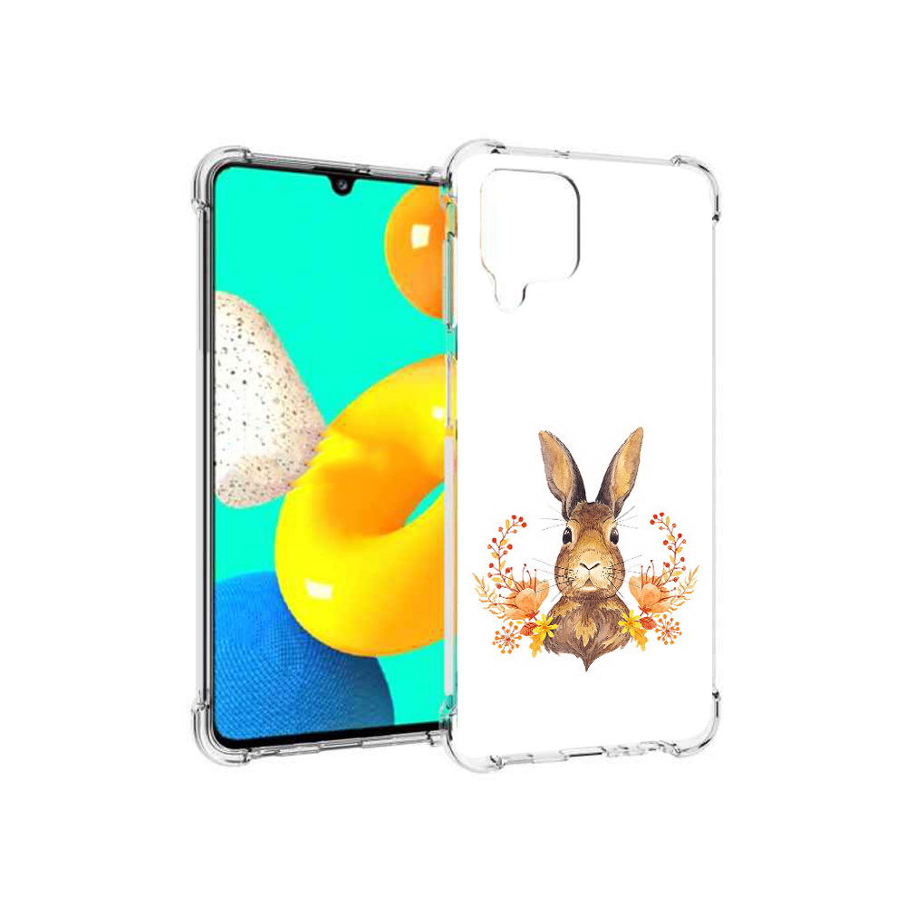 Чехол MyPads Tocco для Samsung Galaxy M22 зайка в цветах (PT226931.524.349)