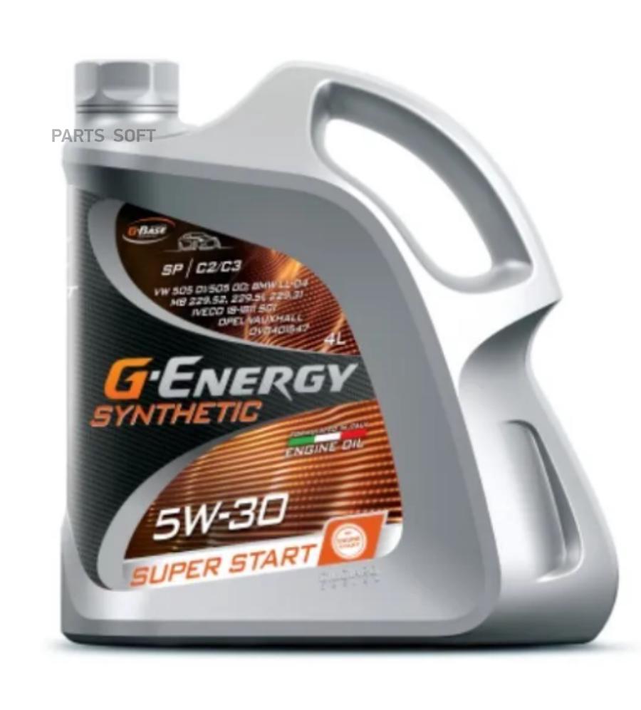 

Масло g-energy 5w30 synthetic super start api sn/cf 4л син