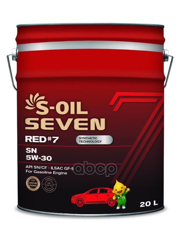 

Моторное масло S-OIL полусинтетическое 7 Red#7 Sn 5w30 20л