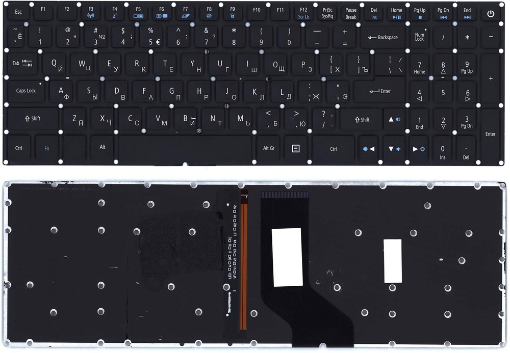 

Клавиатура для Acer Aspire VN7-593G Series,черная с подсветкой