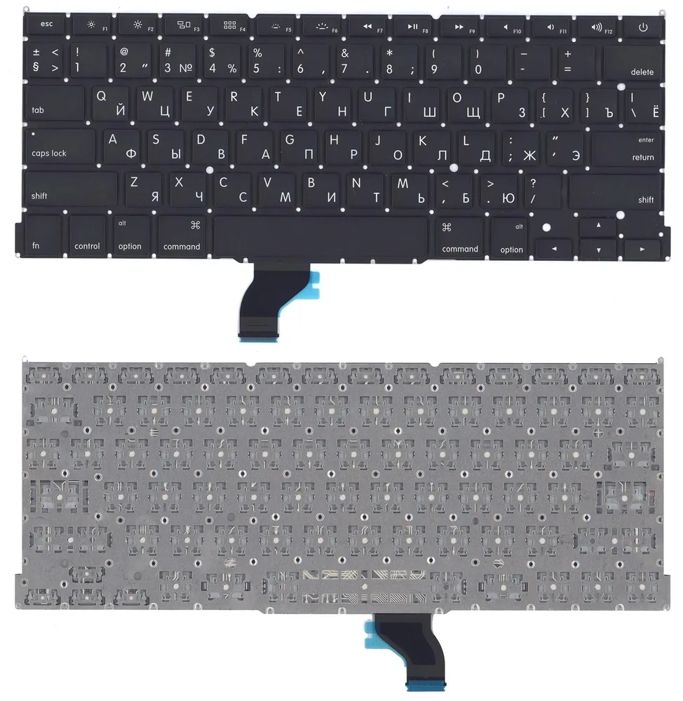

Клавиатура для Apple MacBook Pro 13' Retina A1502 2013+ черная плоский Enter