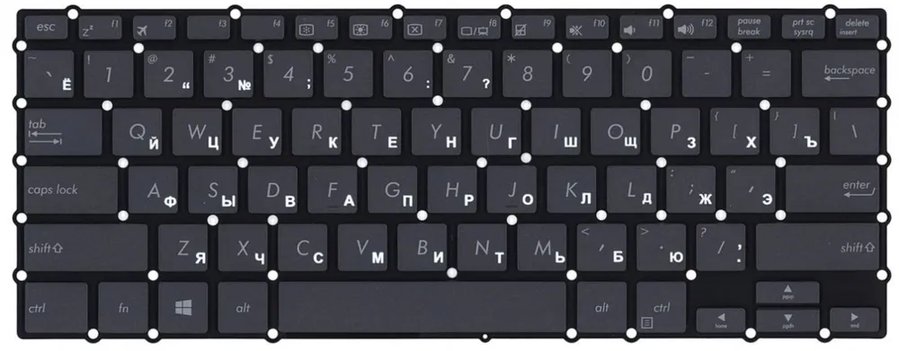 

Клавиатура для Asus NovaGo TP370QL черная