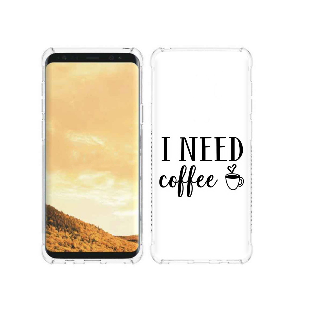 

Чехол MyPads Tocco для Samsung Galaxy S9 Мне нужен кофе (PT98329.588.121), Прозрачный, Tocco