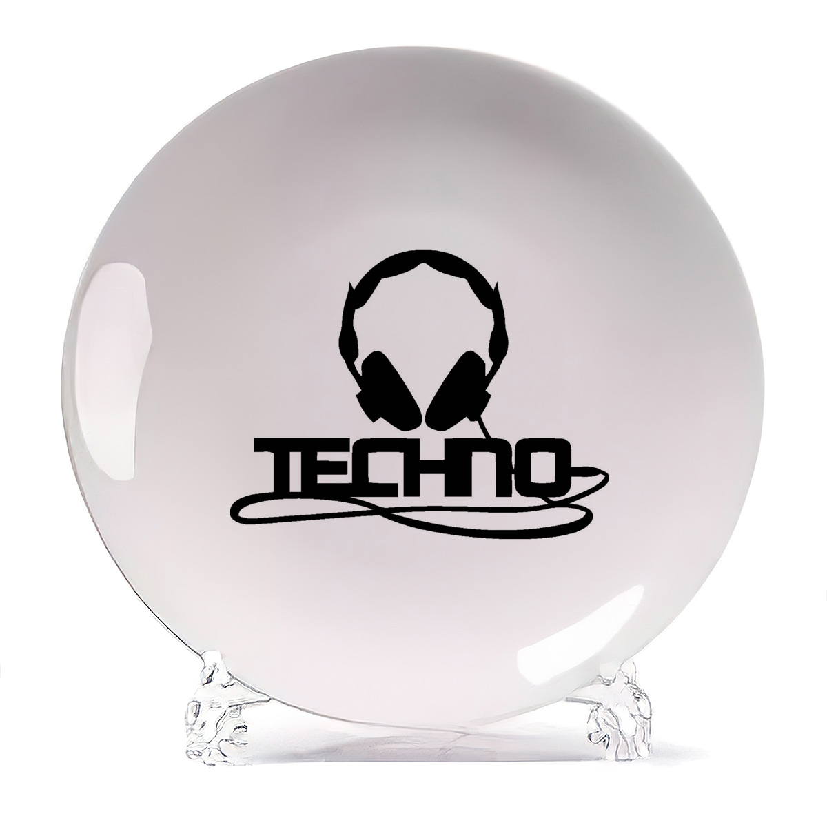 

Тарелка CoolPodarok Techno техно, Techno техно